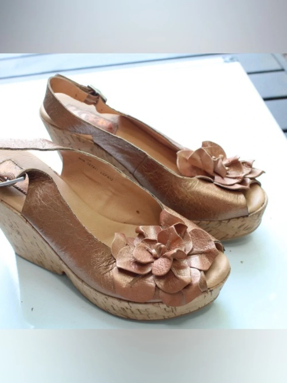 Korks platform wedges